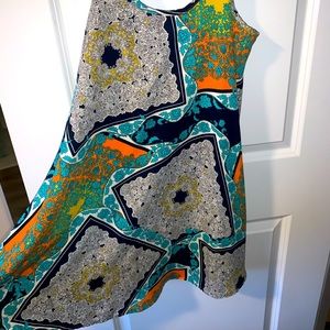 Multicolored Sun Dress, Size Small